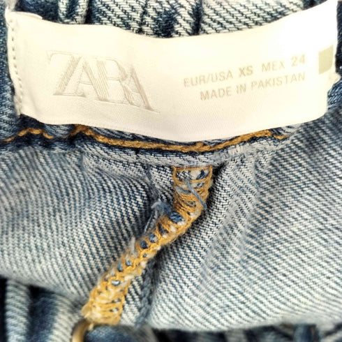 ザラ ZARA ジョガー ワイドレッグ ミッドライズ デニムパンツ レディース JPN:XS