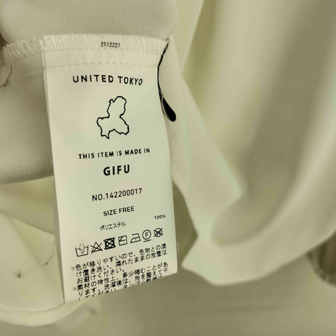 ユナイテッドトウキョウ UNITED TOKYO ラップスリーブ 長袖ブラウス レディース FREE