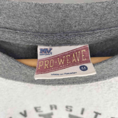 エムブイスポーツ MV SPORT PRO-WEAVE パキスタン製 インサイドアウト カレッジスウェット メンズ import:M