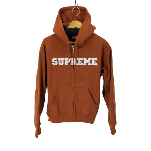 シュプリーム Supreme 25AW Collegiate Applique Zip Up Hooded Sweatshirt Rust メンズ JPN:S