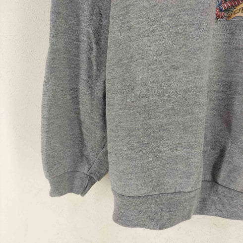 ジャージーズ JERZEES 00s ベア クマ クリスマス プリント クルーネックスウェット メンズ import:L