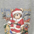 ジャージーズ JERZEES 00s ベア クマ クリスマス プリント クルーネックスウェット メンズ import:L