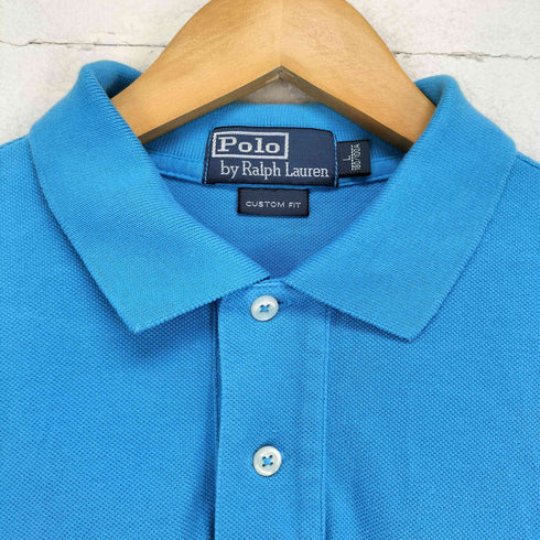 ポロバイラルフローレン Polo by RALPH LAUREN 刺繍鹿の子地 ポロシャツ メンズ L