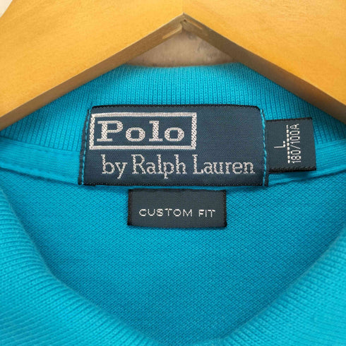 ポロバイラルフローレン Polo by RALPH LAUREN 刺繍鹿の子地 ポロシャツ メンズ L