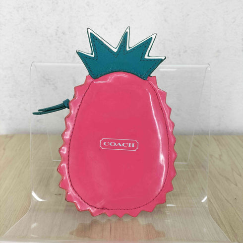 コーチ COACH パイナップル エナメルコインケース レディース
