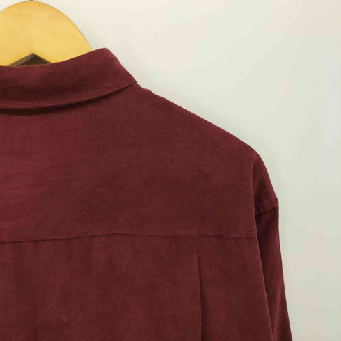 コンセンサス consensus フラップ ポケット ソフトスエード レギュラー カラー シャツ メンズ import:M