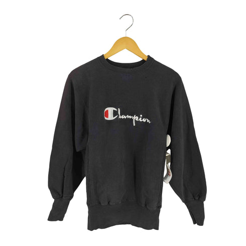 チャンピオン Champion 90s USA制 刺繍タグ デカロゴ刺繍 REVERSE WEAVE リバースウィーブ クルーネックスウェット メンズ import:M