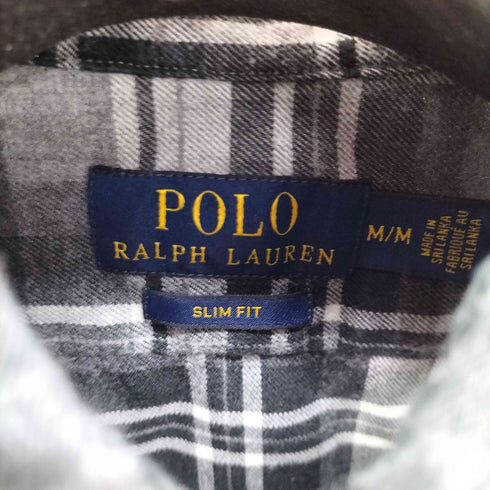 ポロラルフローレン POLO RALPH LAUREN SLIM FIT ポニー刺繍 L/S チェックシャツ メンズ JPN:M