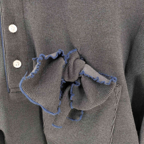 ビバリーヒルズポロクラブ BEVERLY HILLS POLO CLUB リボンデザイン クロップド ポロシャツ レディース import:M