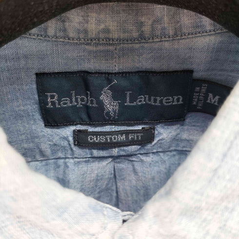ラルフローレン RALPH LAUREN CUSTOM FIT ポニー刺繍 S/S タンガリーシャツ メンズ JPN:M