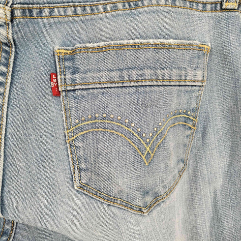 リーバイス Levis 529 CURVY BOOT ボタン裏3496 ブーツカット フレアデニムパンツ レディース 8M