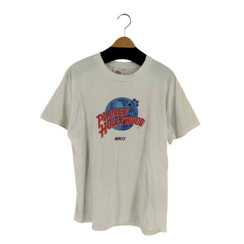 プラネットハリウッド PLANET HOLLYWOOD 90S USA製 フロントロゴプリントクルーネックTシャツ メンズ import:XL