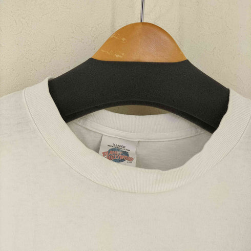 プラネットハリウッド PLANET HOLLYWOOD 90S USA製 フロントロゴプリントクルーネックTシャツ メンズ import:XL