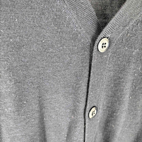 フレッドペリー FRED PERRY ロゴ刺繍 Vネックカーディガン メンズ JPN:M