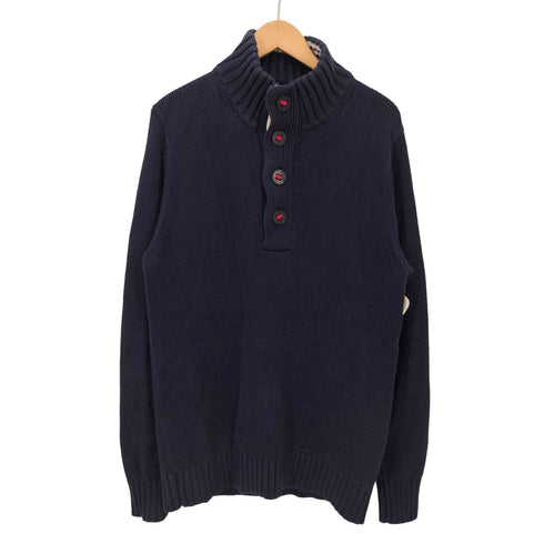 トミーヒルフィガー TOMMY HILFIGER ハーフボタン コットンニット メンズ