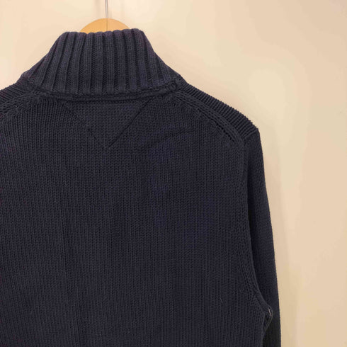 トミーヒルフィガー TOMMY HILFIGER ハーフボタン コットンニット メンズ