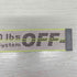 オフホワイト OFF-WHITE インダストリアルベルト メンズ ONE SIZE