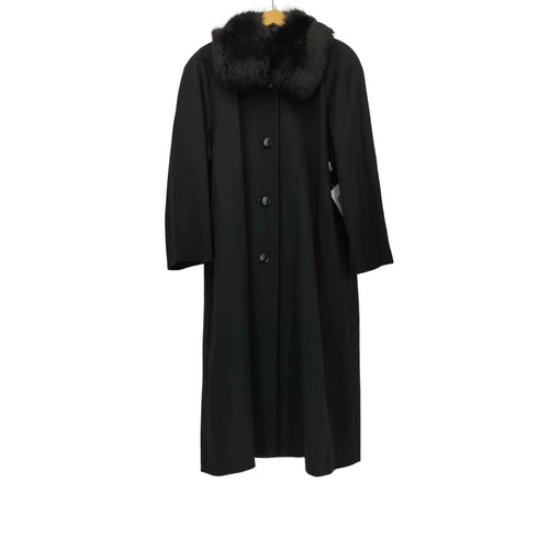 ピュア カシミヤ pure cashmere フォックスファーカラー カシミヤ ロングコート レディース 11AR