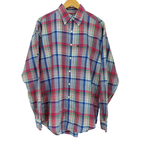 ブルックスブラザーズ 346 BROOKS BROTHERS ボタンダウンチェックシャツ メンズ import:L