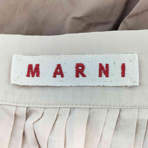 マルニ MARNI バイカラー コットンギャザースカート レディース EUR:38