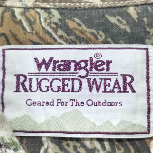 ラングラー Wrangler RUGGED WEAR リアルツリーカモ柄シャツ メンズ