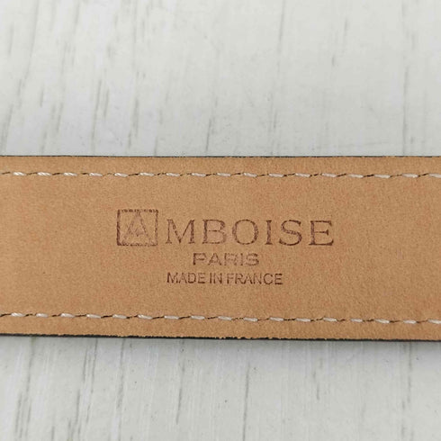 アンボワーズ AMBOISE エナメル フックベルト メンズ 80/32