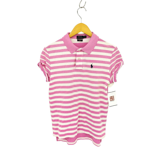 ポロラルフローレン POLO RALPH LAUREN THE BOYFRIEND ロゴ刺繍ポロシャツ レディース import:XS