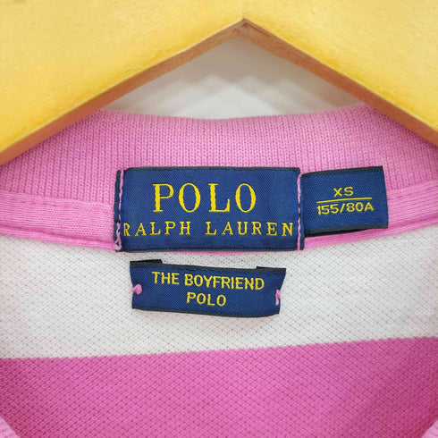 ポロラルフローレン POLO RALPH LAUREN THE BOYFRIEND ロゴ刺繍ポロシャツ レディース import:XS