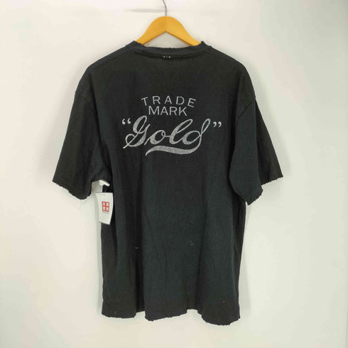 ゴールドトウヨウエンタープライズ GOLD 東洋エンタープライズ 14/- U.S. COTTON DAMAGE T-SHIRT コットン ダメージ Tシャツ バックプリント メンズ JPN:L