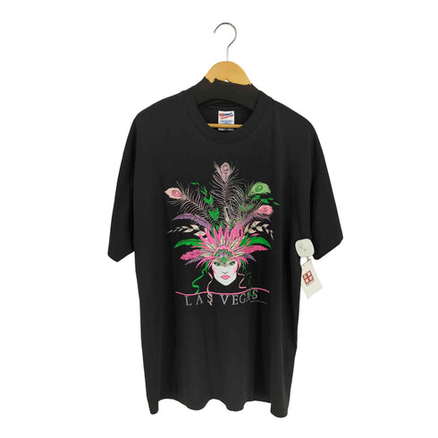 ヘインズ Hanes USA製 90S ラスベガスプリントクルーネックTシャツ メンズ import:XL