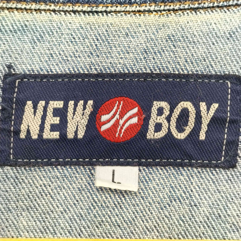 NEW BOY 袖ラインデニムジャケット メンズ import:L