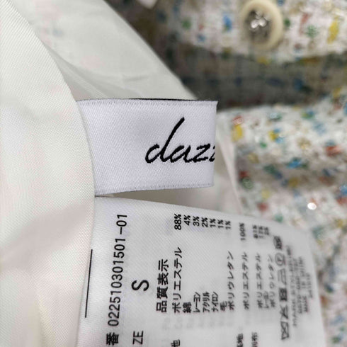 ダズリン dazzlin ツイードドッキングミニワンピース レディース JPN:S