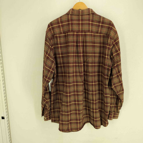エルエルビーン L.L.Bean 00S コットン マドラスチェック B.D L/S シャツ メンズ L-REG