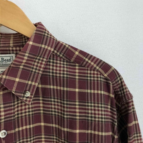 エルエルビーン L.L.Bean 00S コットン マドラスチェック B.D L/S シャツ メンズ L-REG