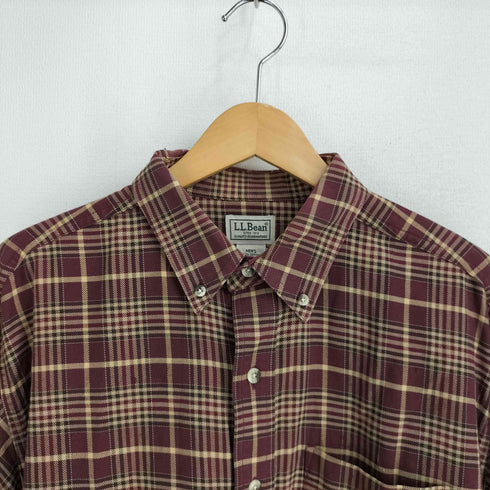 エルエルビーン L.L.Bean 00S コットン マドラスチェック B.D L/S シャツ メンズ L-REG