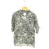 ETHOSENS Printed SS shirt A シルク混 総柄 プリント オープンカラー半袖シャツ メンズ 2