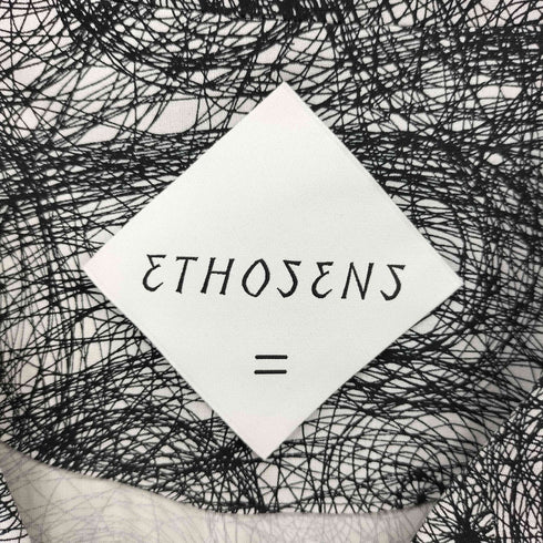 ETHOSENS Printed SS shirt A シルク混 総柄 プリント オープンカラー半袖シャツ メンズ 2