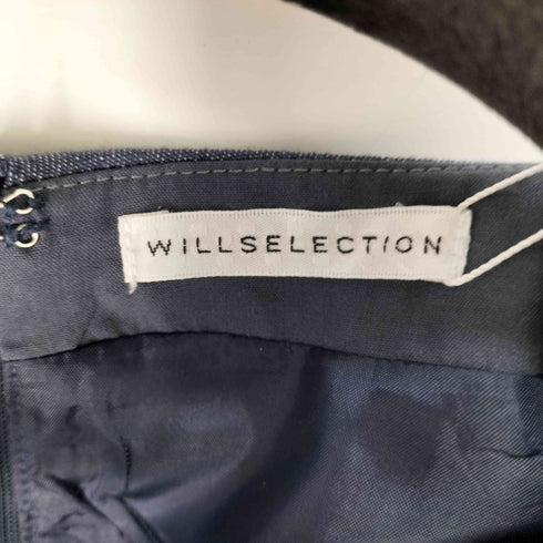ウィルセレクション WILLSELECTION 25ss バックリボンラッフルスリーブワンピース レディース FREE