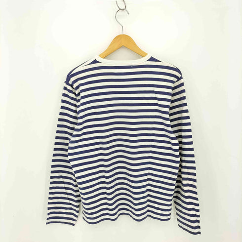 アニエスベー agnes b. 90s fabric of france フランス製 クルーネック ボーダー柄 クルーネック長袖Tシャツ カットソー メンズ 2