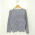 アニエスベー agnes b. 90s fabric of france フランス製 クルーネック ボーダー柄 クルーネック長袖Tシャツ カットソー メンズ 2