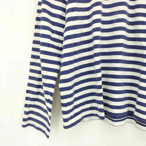 アニエスベー agnes b. 90s fabric of france フランス製 クルーネック ボーダー柄 クルーネック長袖Tシャツ カットソー メンズ 2