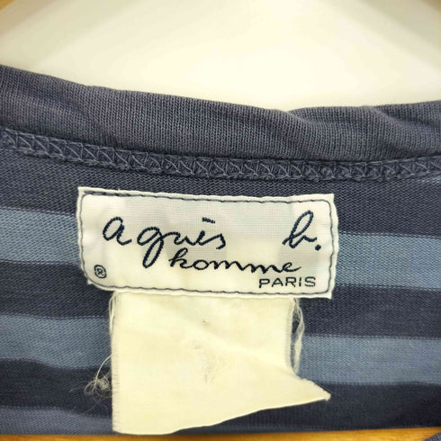 アニエスベーオム Agnes b.homme 90s ボーダー柄 クルーネック長袖Tシャツ カットソー メンズ