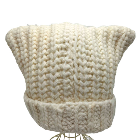 カシラ CA4LA 23AW MIAO2 ローゲージ 猫耳 ニット キャップ レディース ONE SIZE