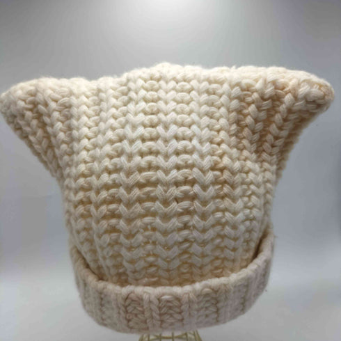 カシラ CA4LA 23AW MIAO2 ローゲージ 猫耳 ニット キャップ レディース ONE SIZE
