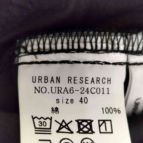 アーバンリサーチ URBAN RESEARCH コットンサテンカットオフカーブパンツ レディース 40