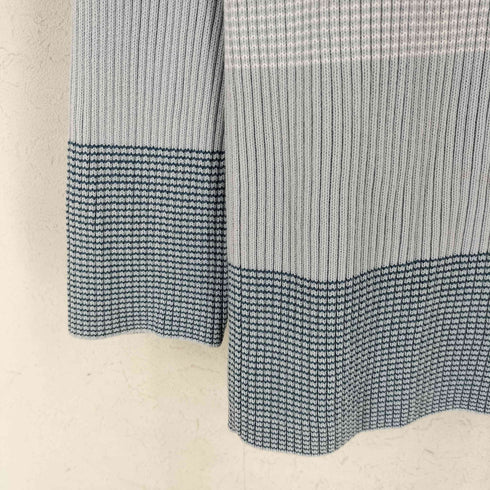 ラコステ LACOSTE ロゴ刺繍 ボーダー サイドボタン ニット レディース 42