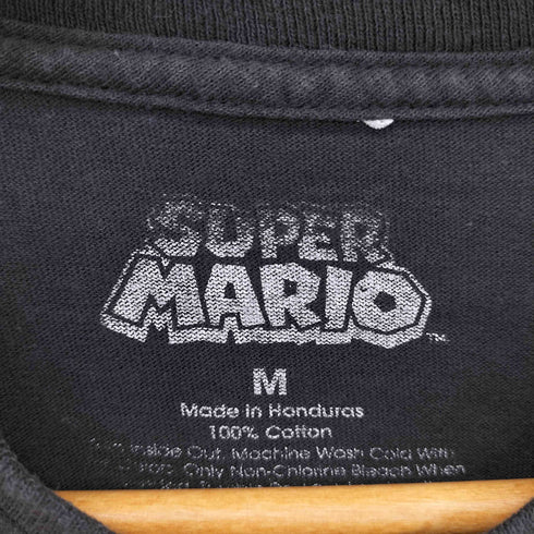 00s 海外規格 オフィシャルプリントタグ キャラクタープリント 半袖Tシャツ カットソー メンズ M