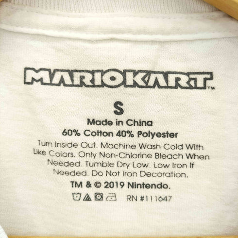 00s 海外規格 オフィシャルプリントタグ キャラクタープリント 半袖Tシャツ カットソー メンズ S