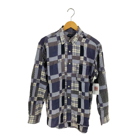 MULHOLLAND チェック パッチワーク ボタンダウンシャツ メンズ JPN:M