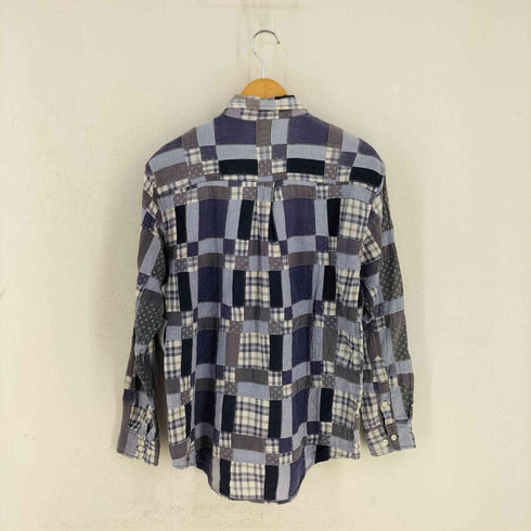 MULHOLLAND チェック パッチワーク ボタンダウンシャツ メンズ JPN:M